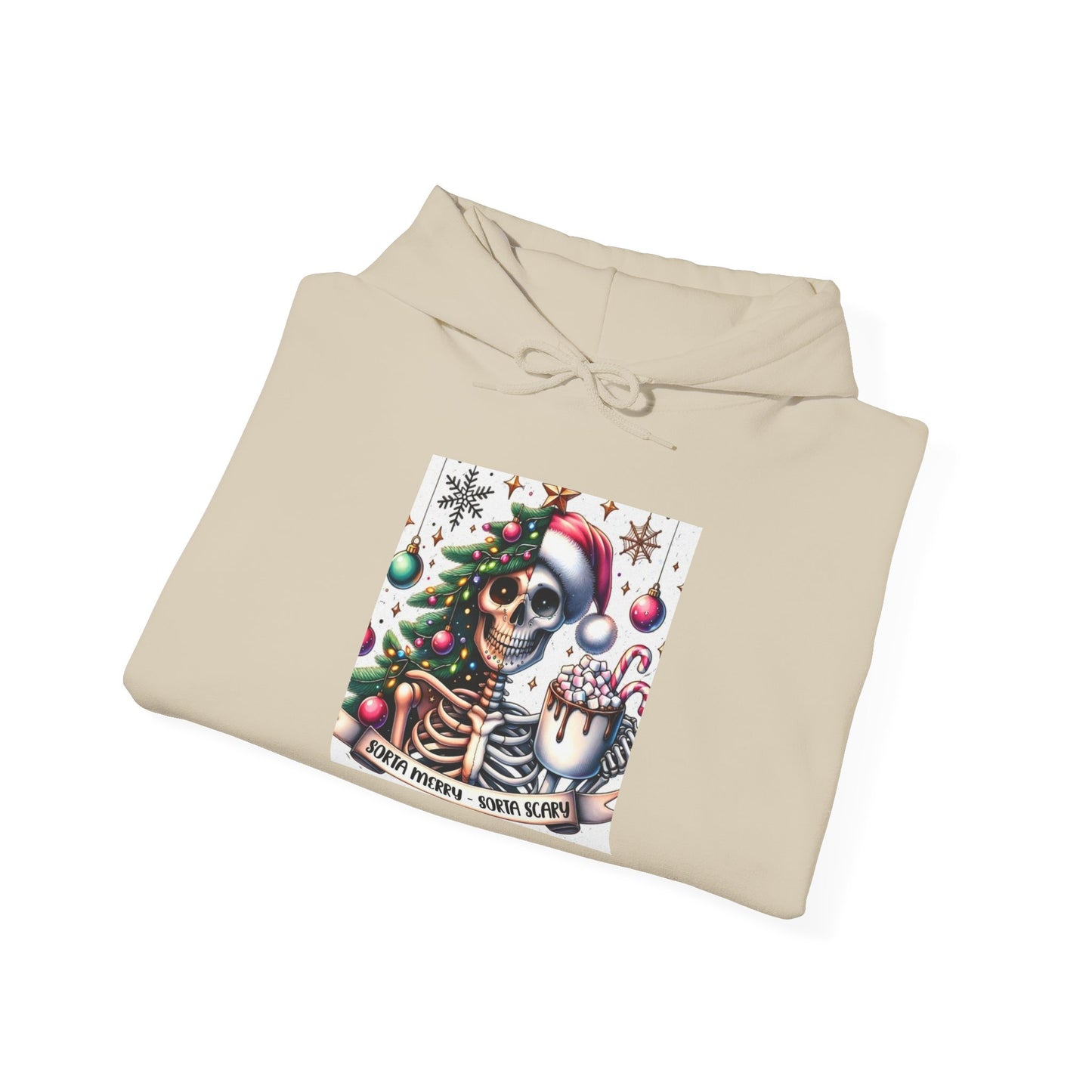 Sorta Merry, Sorta Scary. Unisex Heavy Blend™ Hooded Sweatshirt
