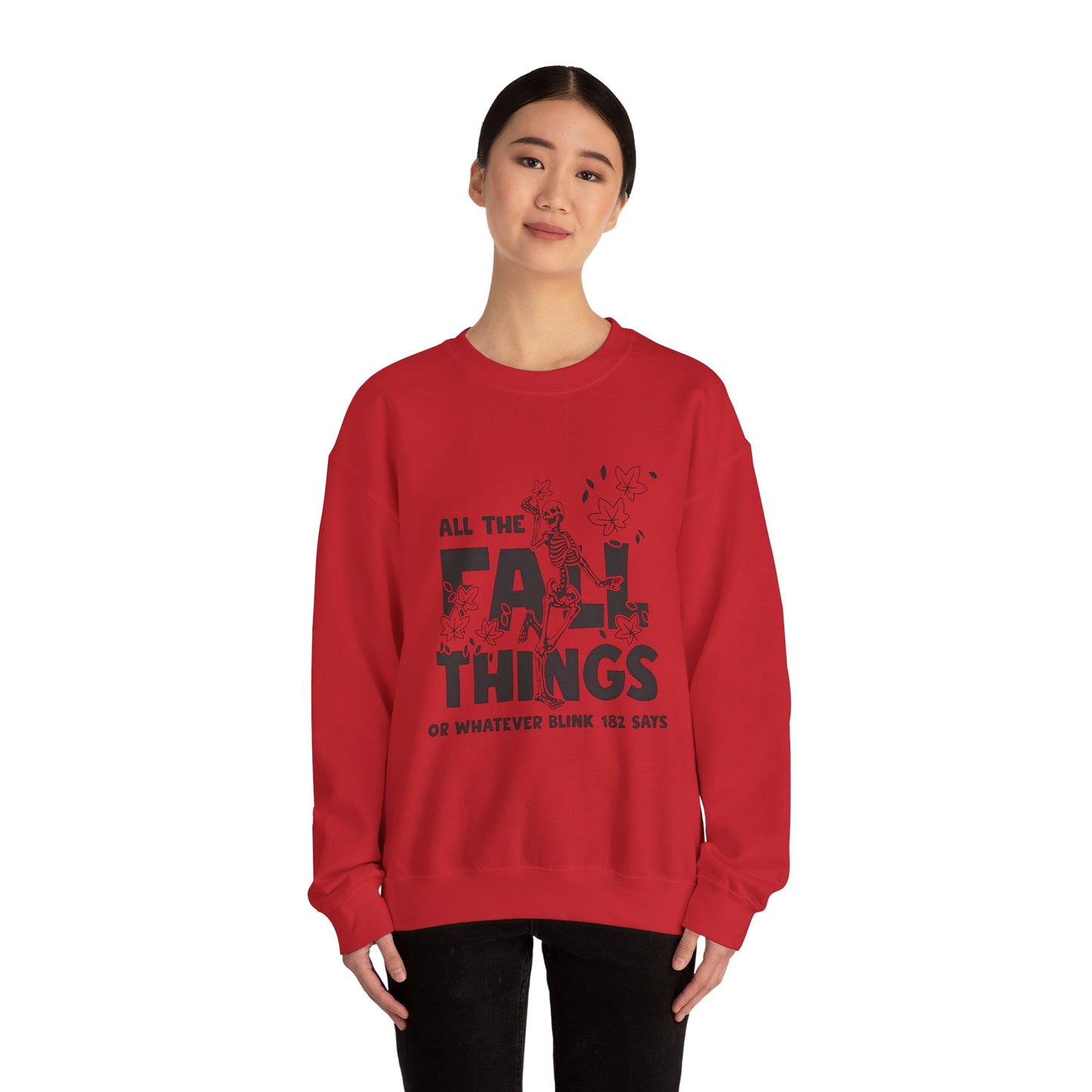 Fall Vibes Crewneck Sweatshirt, ALL THE FALL THINGS.