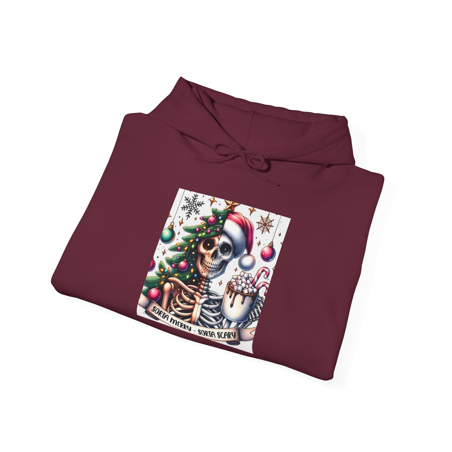 Sorta Merry, Sorta Scary. Unisex Heavy Blend™ Hooded Sweatshirt