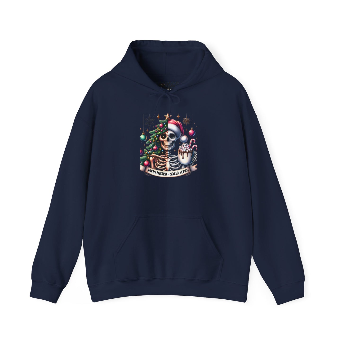 Sorta scary, sorta merry. Unisex Heavy Blend™ Hooded Sweatshirt
