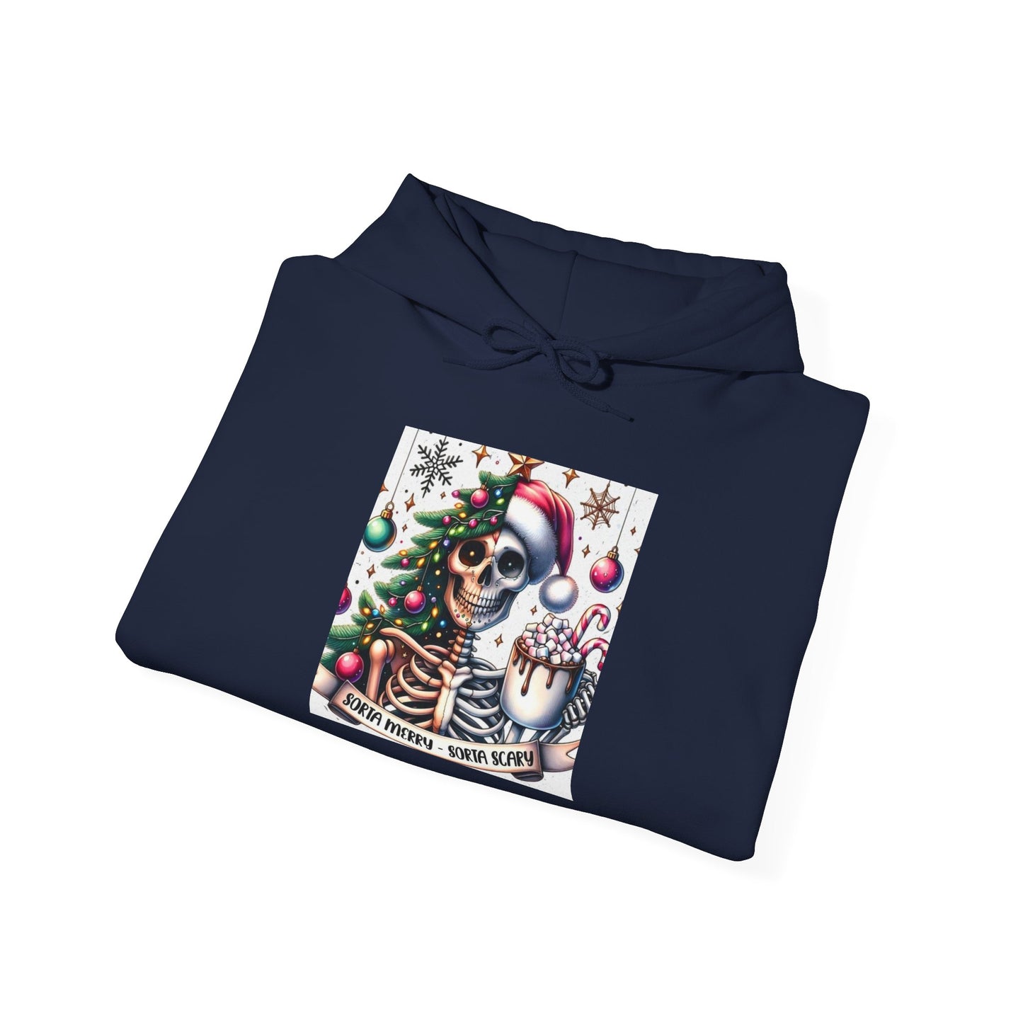 Sorta Merry, Sorta Scary. Unisex Heavy Blend™ Hooded Sweatshirt