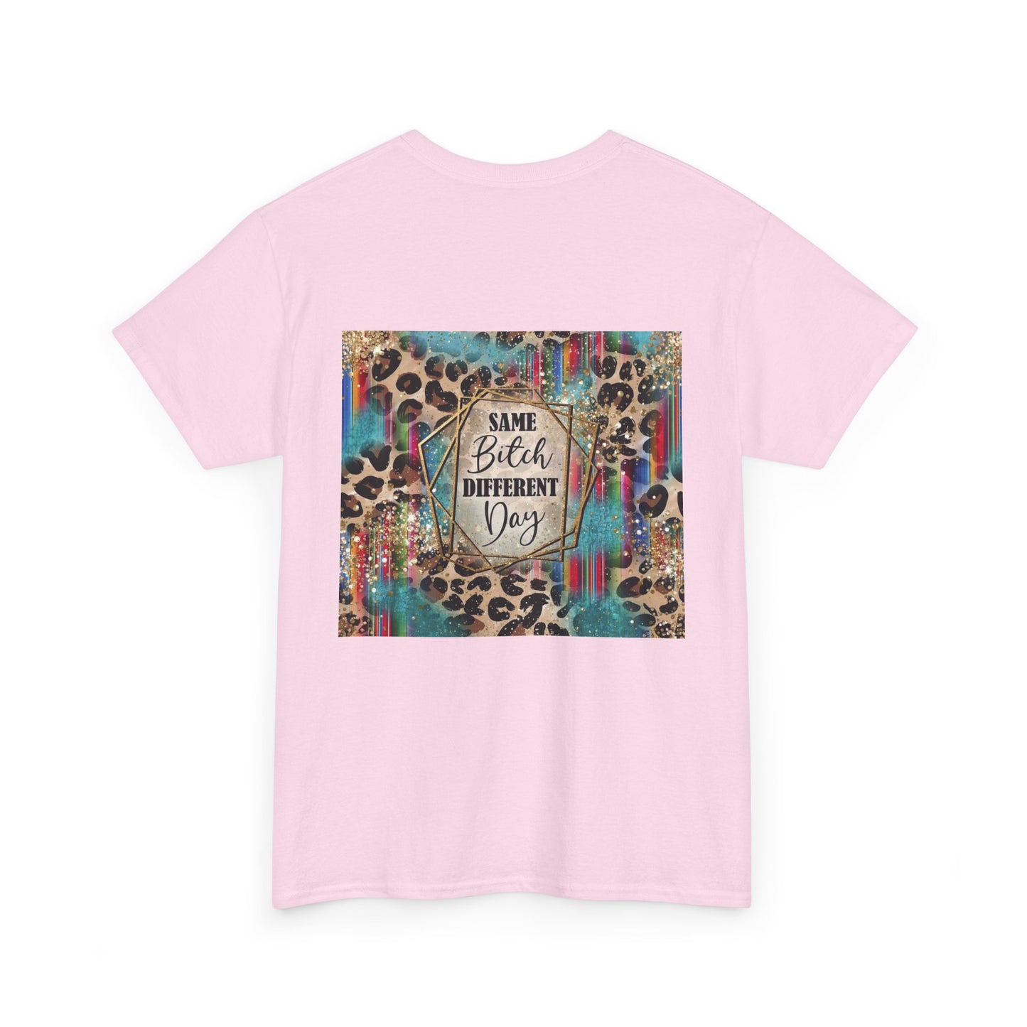 Same Bitch Different Day Leopard Graphic Tee