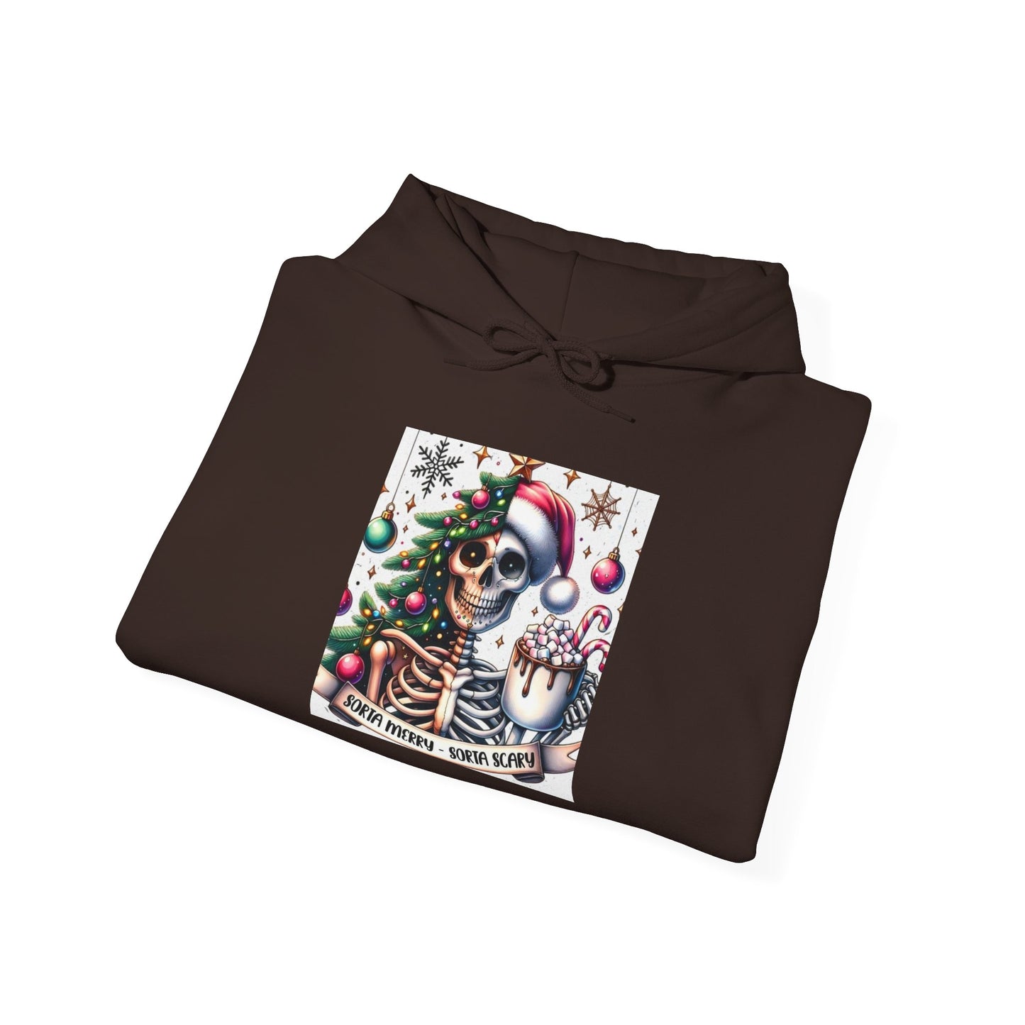 Sorta Merry, Sorta Scary. Unisex Heavy Blend™ Hooded Sweatshirt