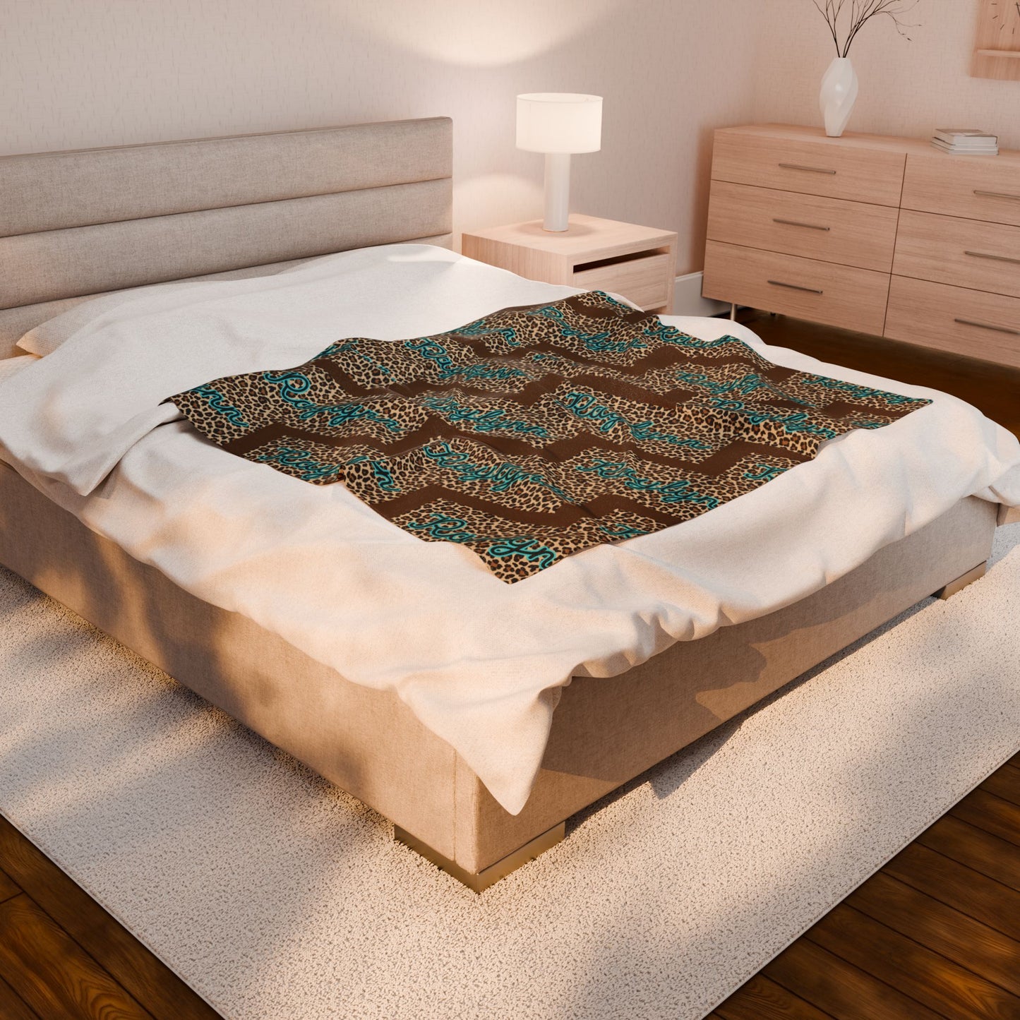 Personalized- Cozy Velveteen Plush Blanket for Home