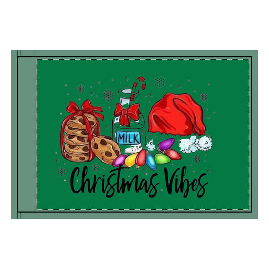 Double-Sided Flag - "Christmas Vibes" Holiday Outdoor Garden Flag