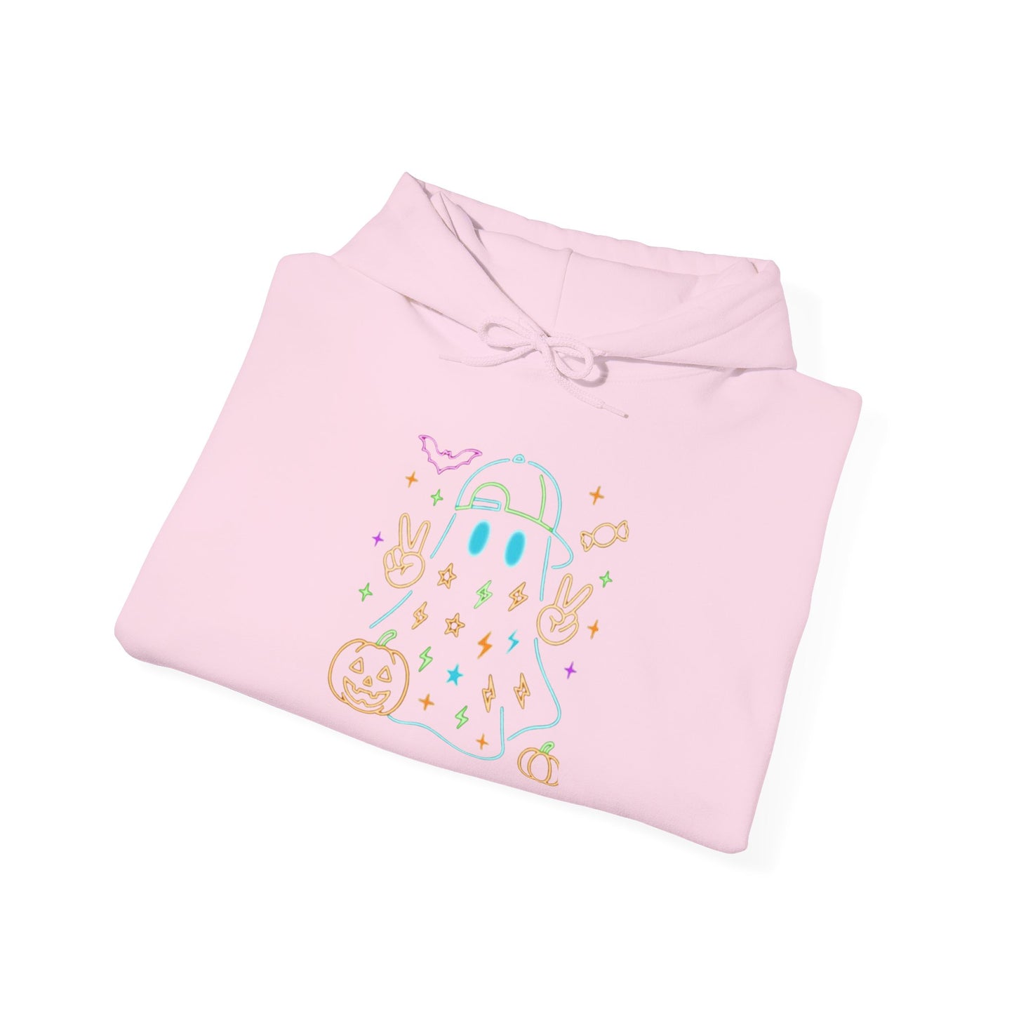 Cute Ghosts Unisex Hooded Sweatshirt | Perfect for Halloween, Cozy Fall Days, Casual Wear, Ghost Lover Gifts, Spooky Season Apparel