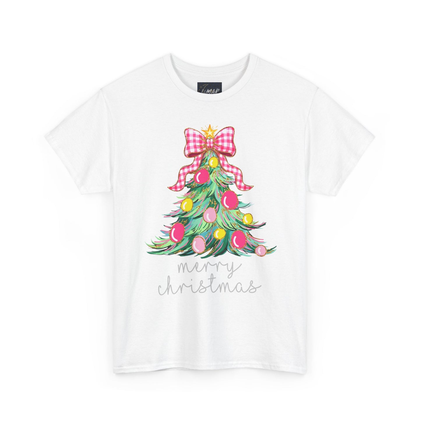 Merry Christmas Tree Unisex Heavy Cotton Tee
