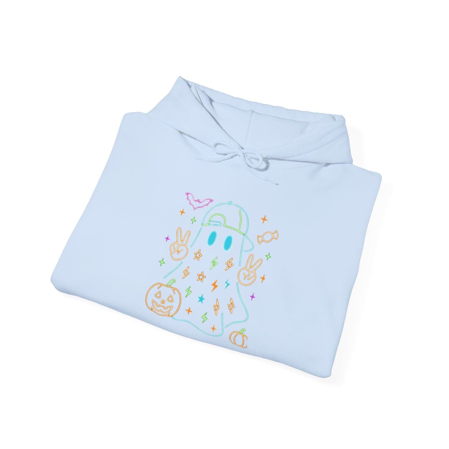 Cute Ghosts Unisex Hooded Sweatshirt | Perfect for Halloween, Cozy Fall Days, Casual Wear, Ghost Lover Gifts, Spooky Season Apparel