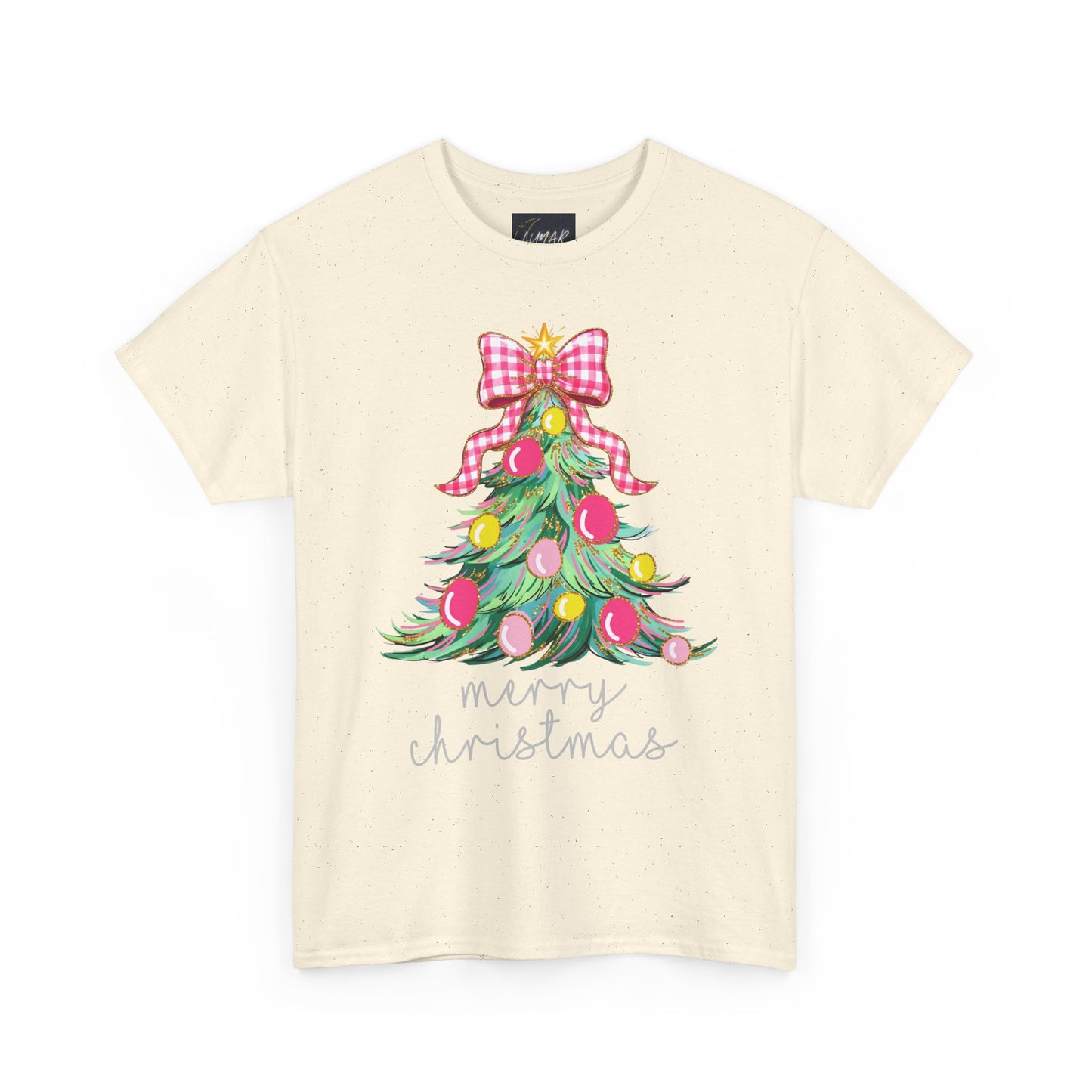 Merry Christmas Tree Unisex Heavy Cotton Tee
