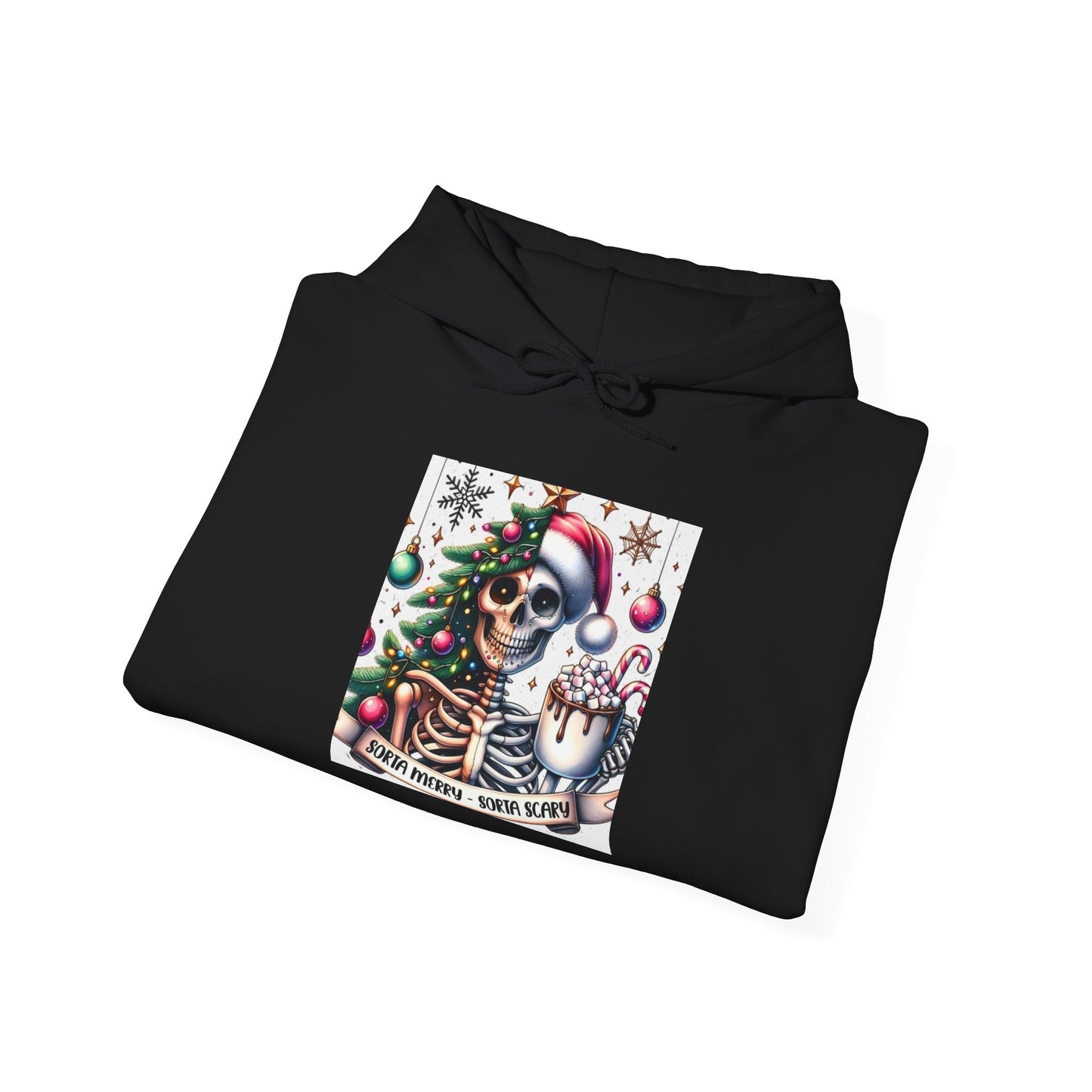 Sorta Merry, Sorta Scary. Unisex Heavy Blend™ Hooded Sweatshirt