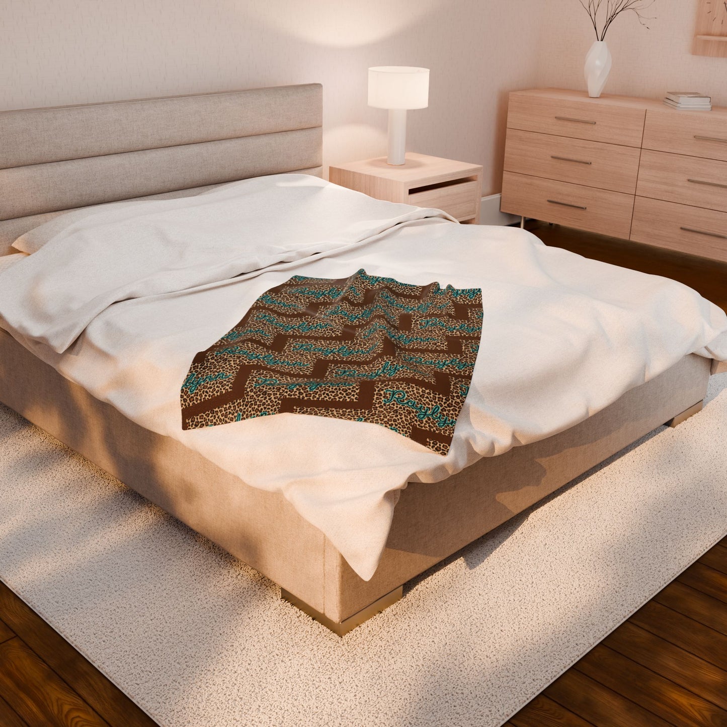 Personalized- Cozy Velveteen Plush Blanket for Home