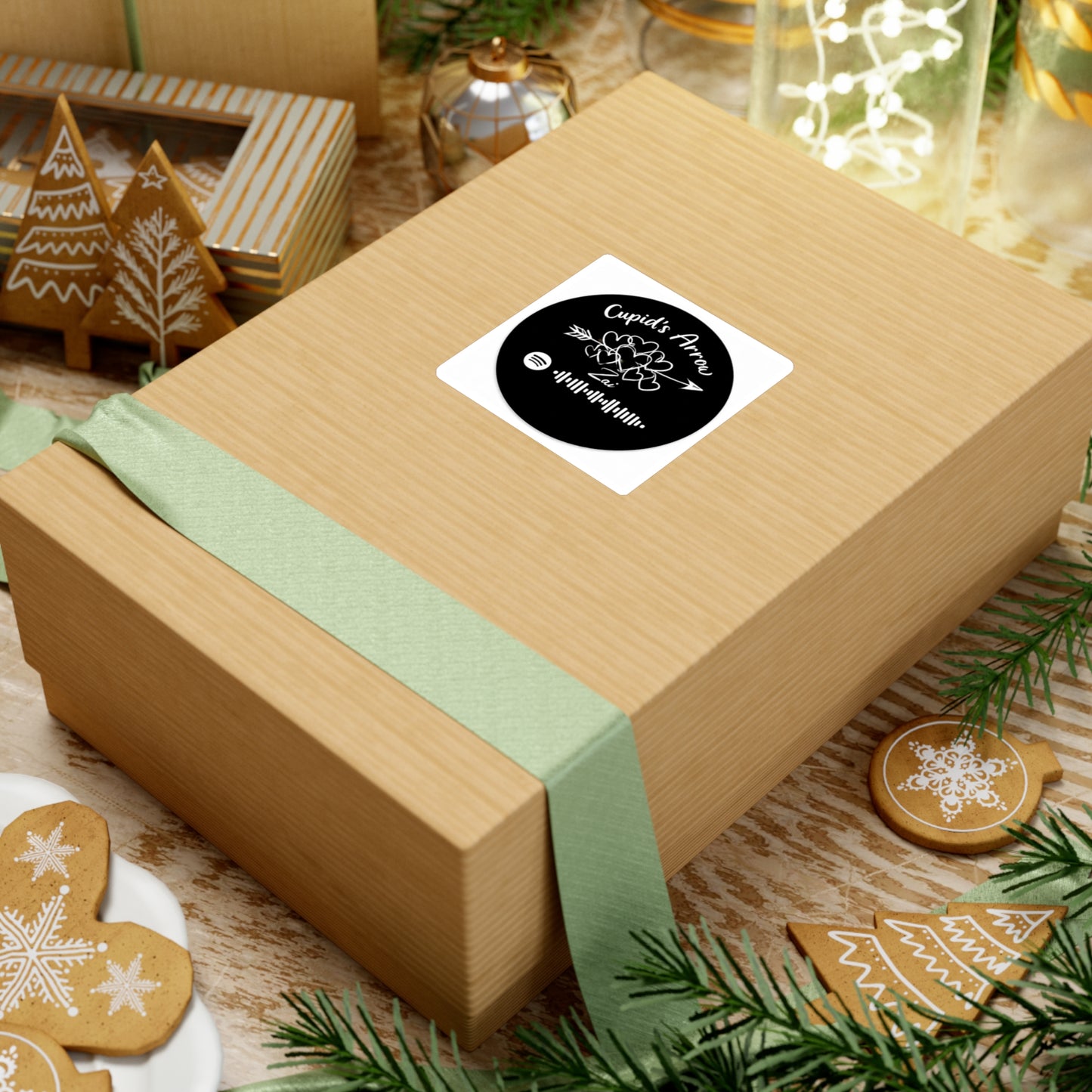 Black Sticker- Cupid’s Arrow – Spotify Code Sticker