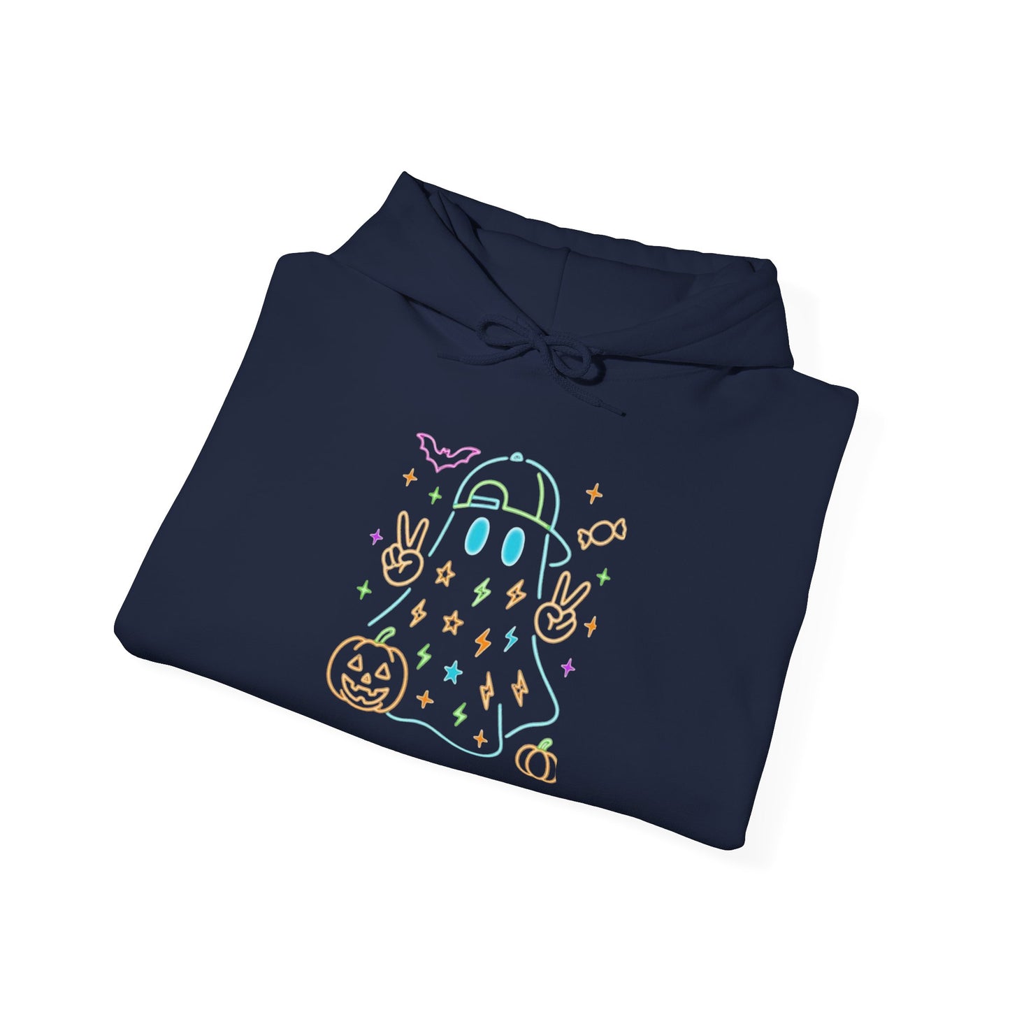 Cute Ghosts Unisex Hooded Sweatshirt | Perfect for Halloween, Cozy Fall Days, Casual Wear, Ghost Lover Gifts, Spooky Season Apparel