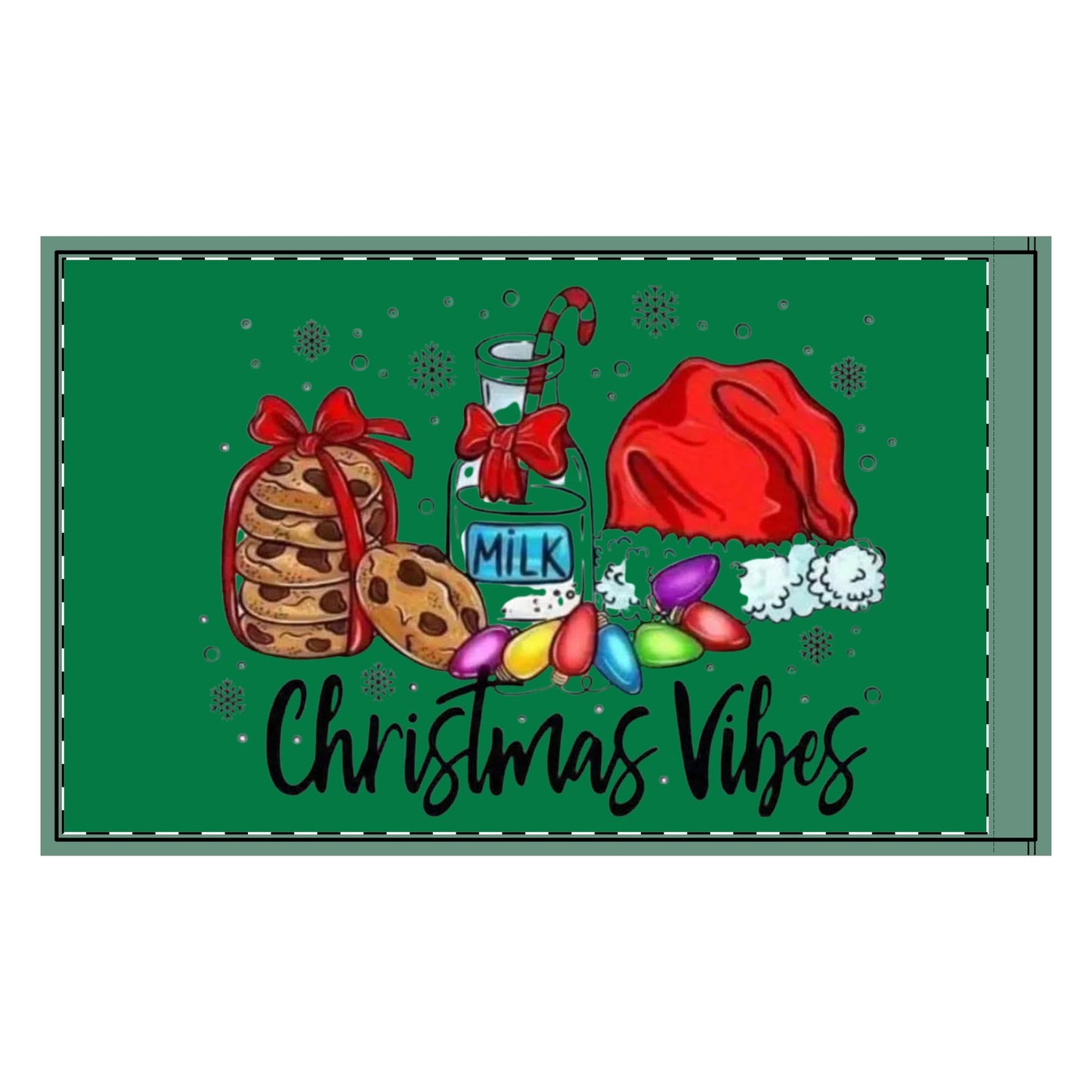 Double-Sided Flag - "Christmas Vibes" Holiday Outdoor Garden Flag