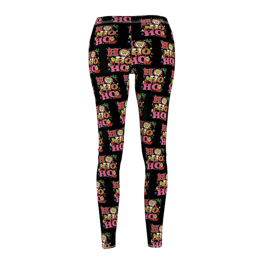 Grinch-HoHoHo Festive Women's Leggings, Holiday Activewear