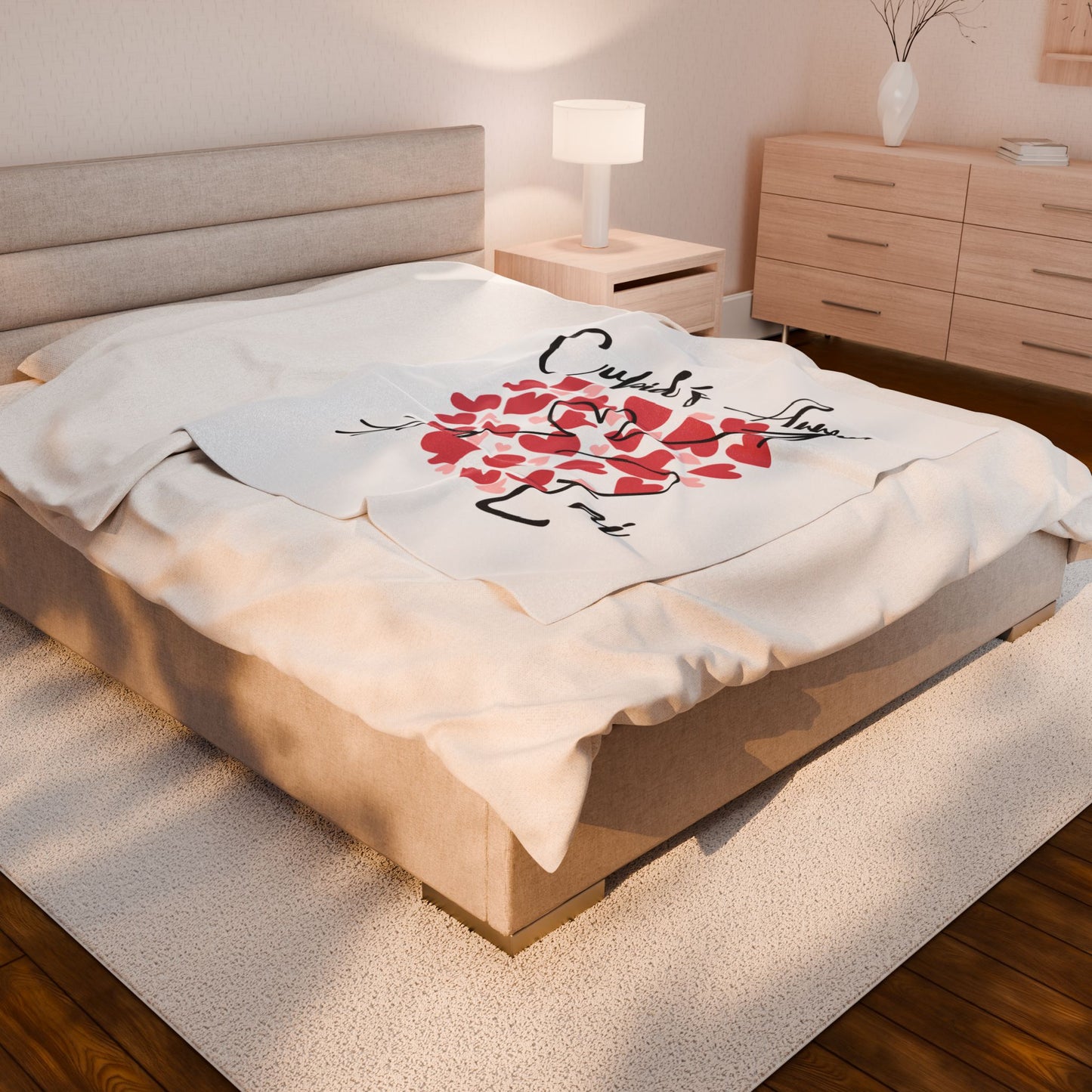 Cupid's Arrow Velveteen Plush Blanket Merch