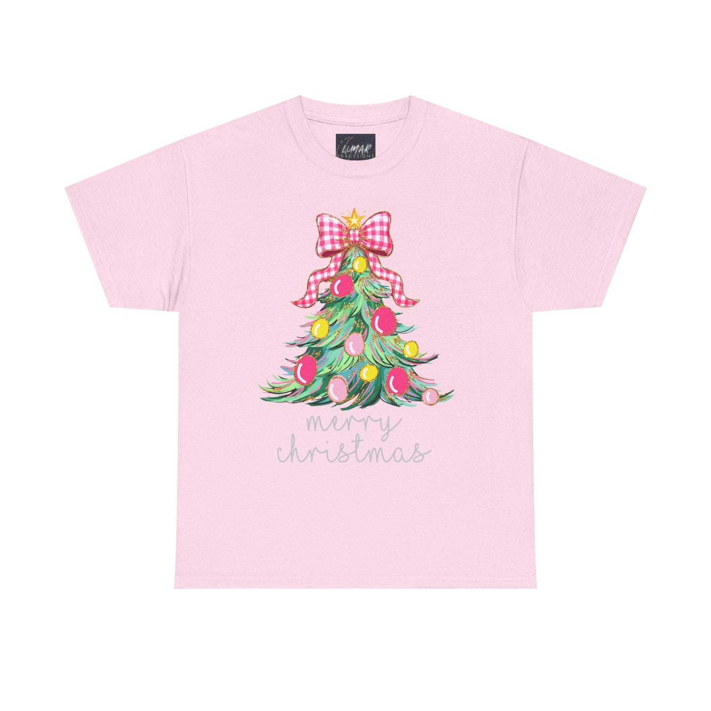 Merry Christmas Tree Unisex Heavy Cotton Tee