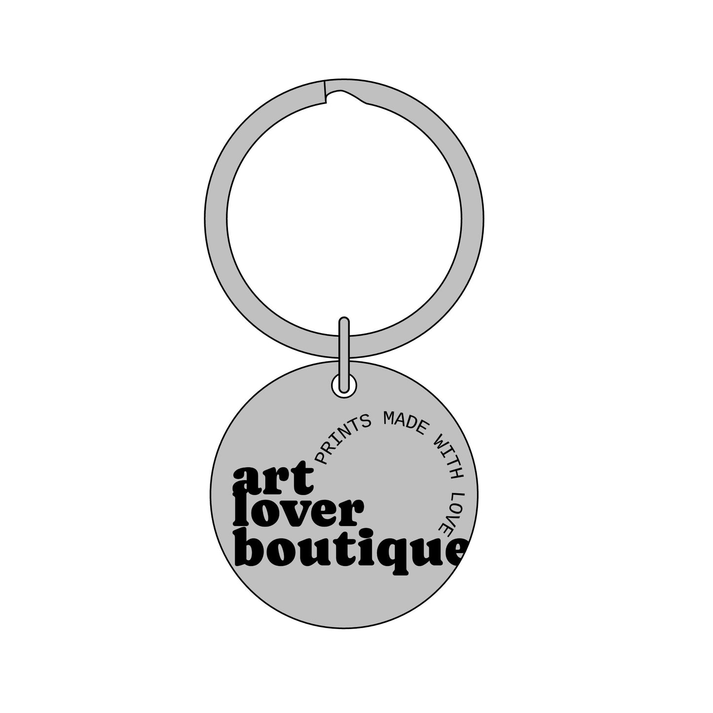 Engraved CUSTOMIZABLE Stainless Steel Round Keychain — "be good" Repeat Design