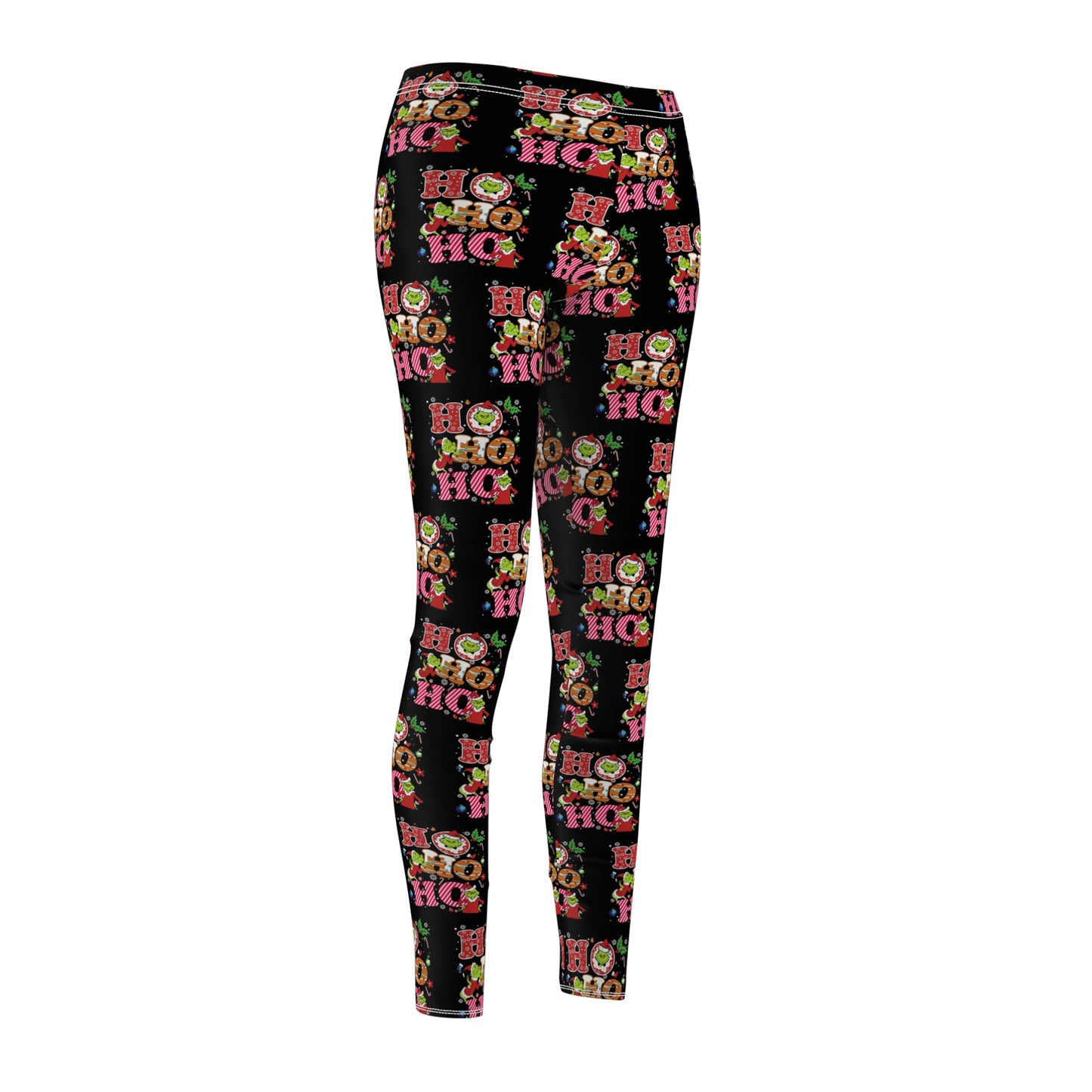 Grinch-HoHoHo Festive Women's Leggings, Holiday Activewear