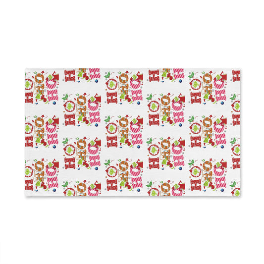 White- Grinch HoHoHo- Festive Hand Towel