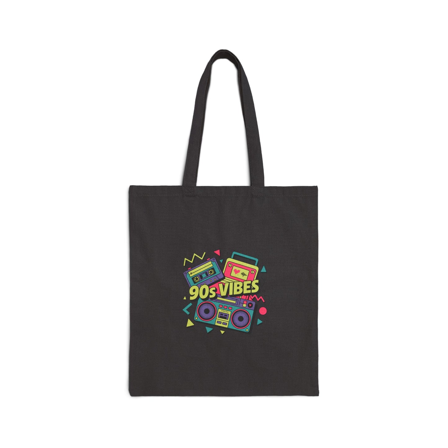 90s vibe Cotton Canvas Tote Bag