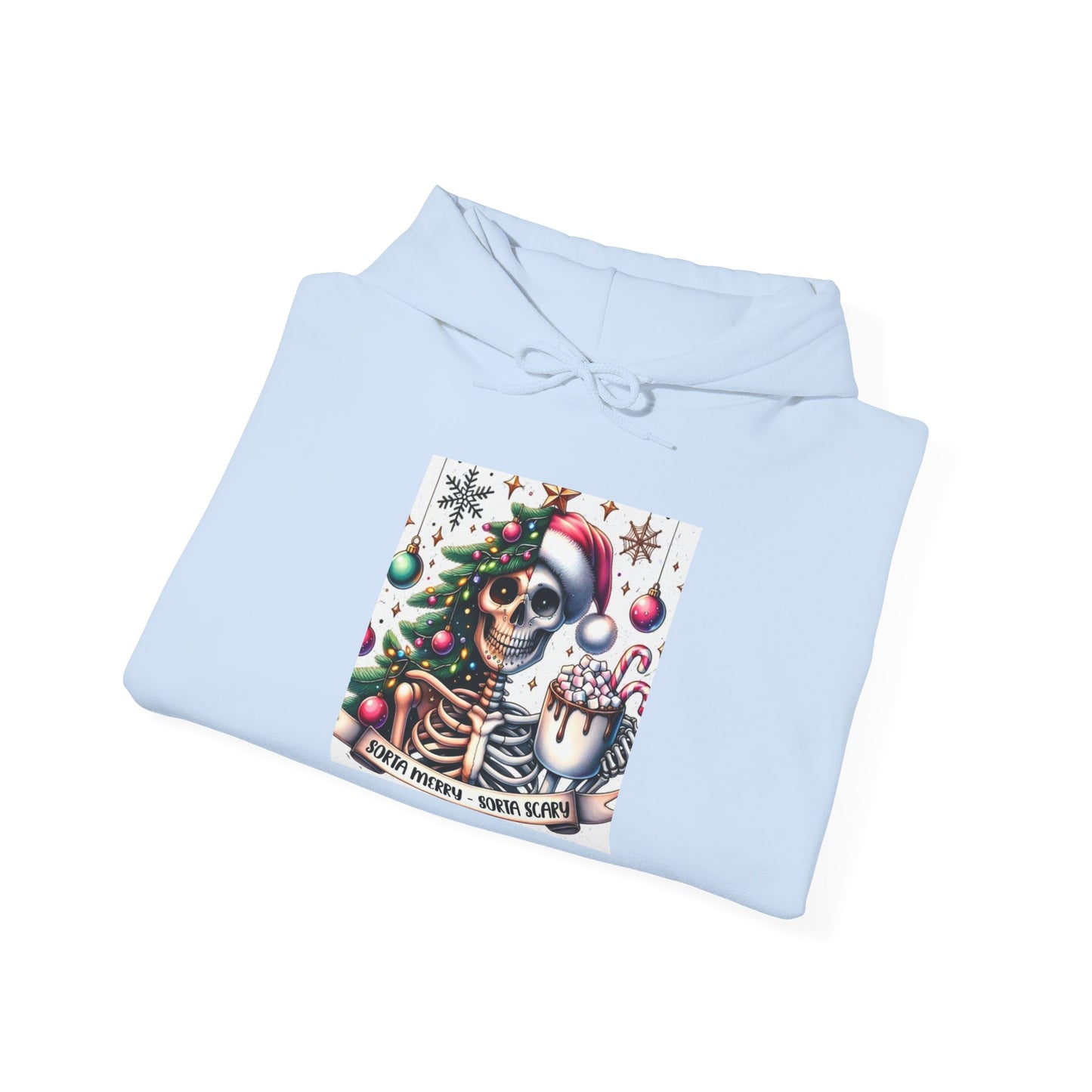 Sorta Merry, Sorta Scary. Unisex Heavy Blend™ Hooded Sweatshirt