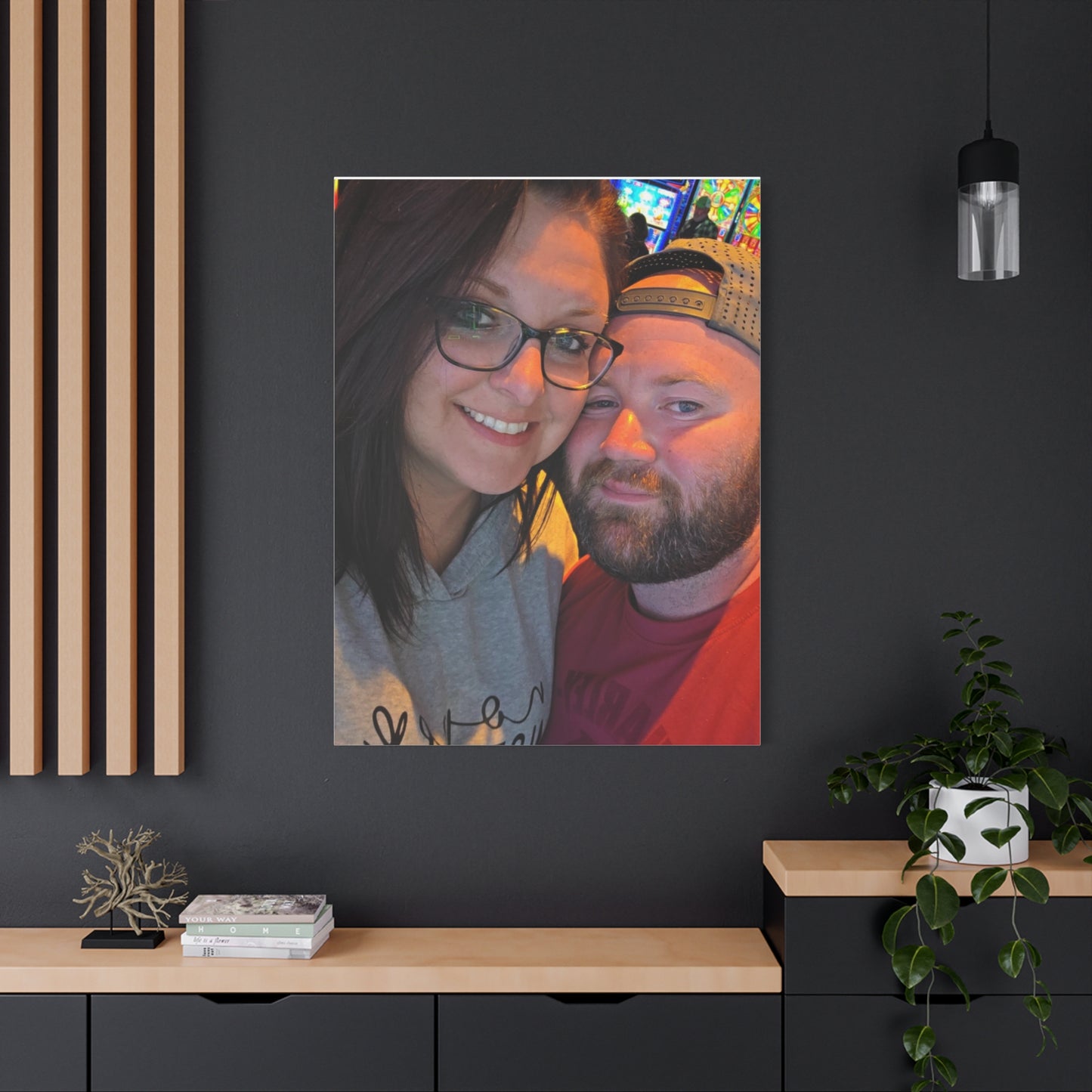 Personalized Stretched Canvas Print, Custom Wall Art