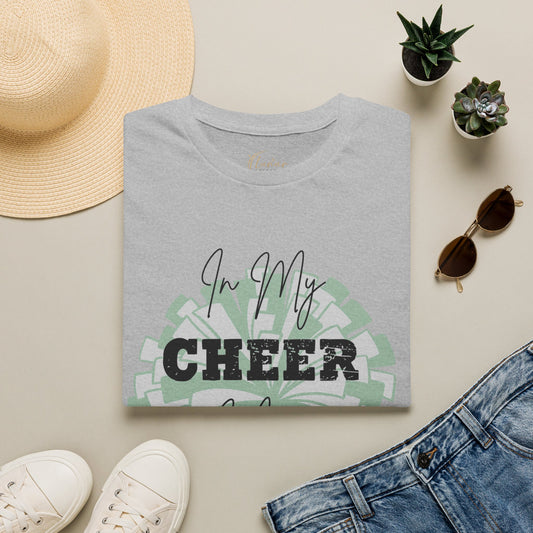 Cheer Mom T‑Shirt — "In My Cheer Mom Era" Graphic Tee | Soft White Cheerleading Gift