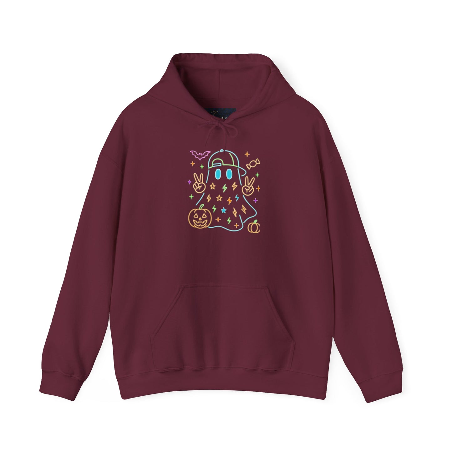 Cute Ghosts Unisex Hooded Sweatshirt | Perfect for Halloween, Cozy Fall Days, Casual Wear, Ghost Lover Gifts, Spooky Season Apparel