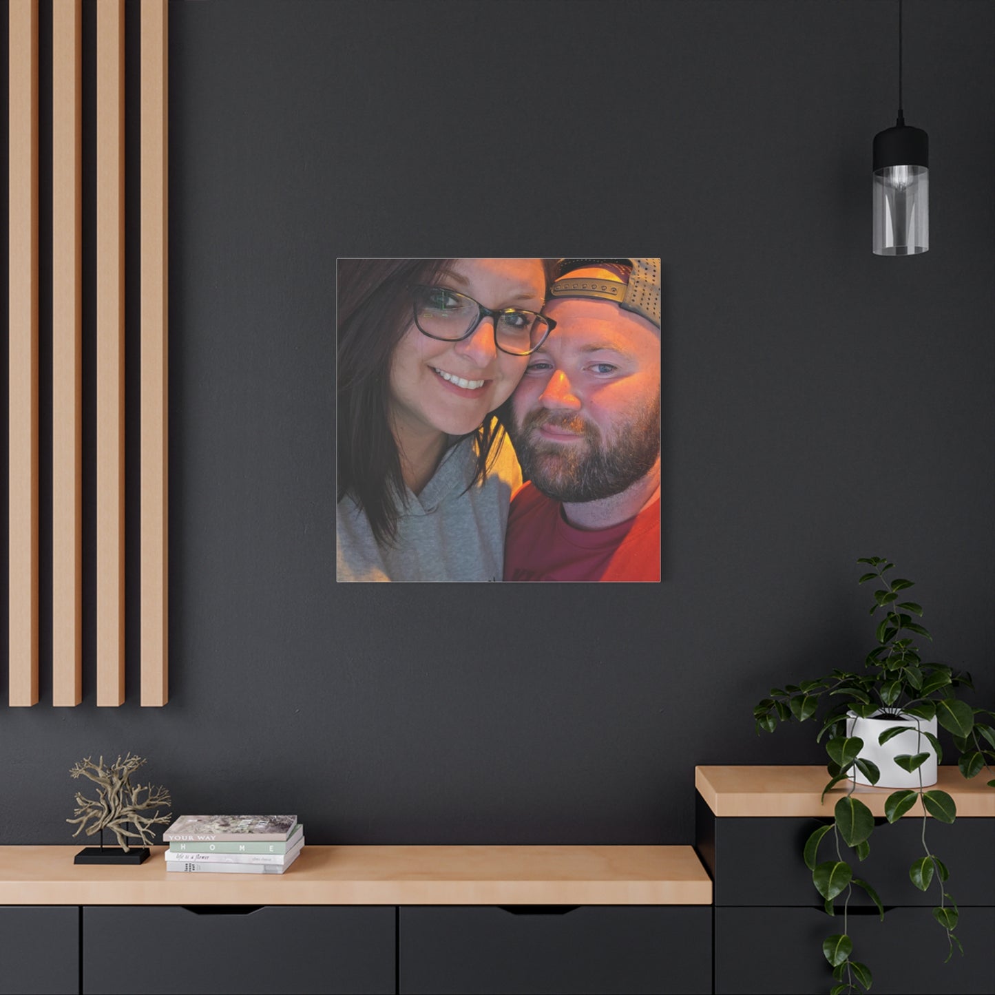Personalized Stretched Canvas Print, Custom Wall Art