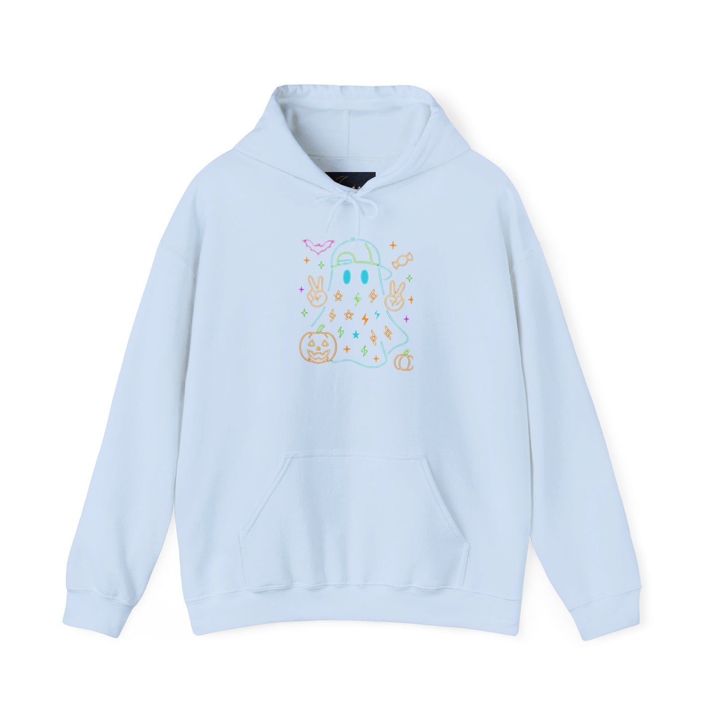Cute Ghosts Unisex Hooded Sweatshirt | Perfect for Halloween, Cozy Fall Days, Casual Wear, Ghost Lover Gifts, Spooky Season Apparel