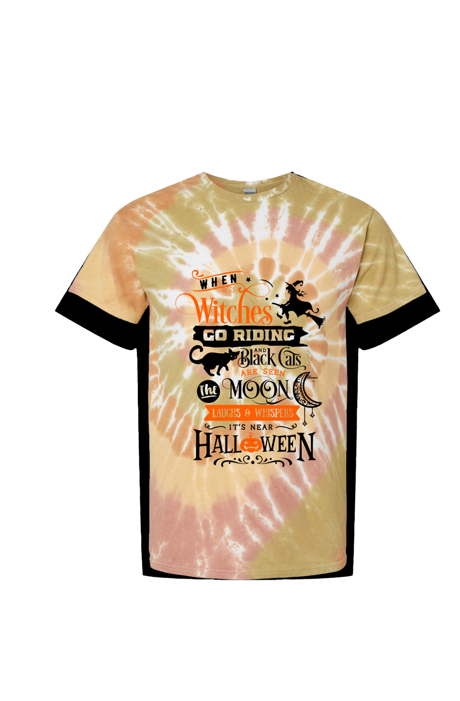Multi-Color Spiral Tie-Dyed T-Shirt