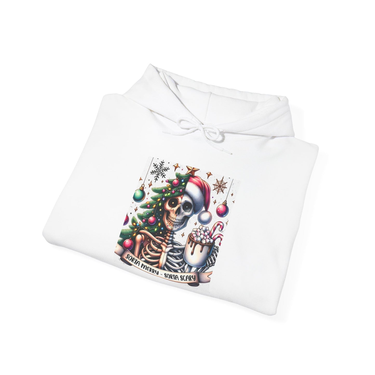 Sorta Merry, Sorta Scary. Unisex Heavy Blend™ Hooded Sweatshirt