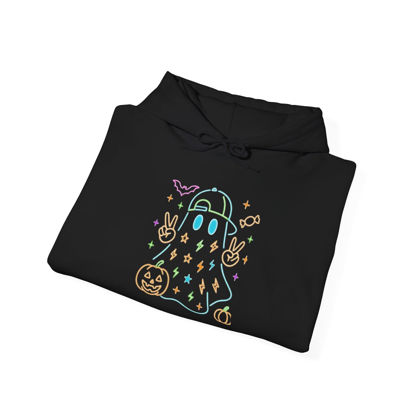 Cute Ghosts Unisex Hooded Sweatshirt | Perfect for Halloween, Cozy Fall Days, Casual Wear, Ghost Lover Gifts, Spooky Season Apparel