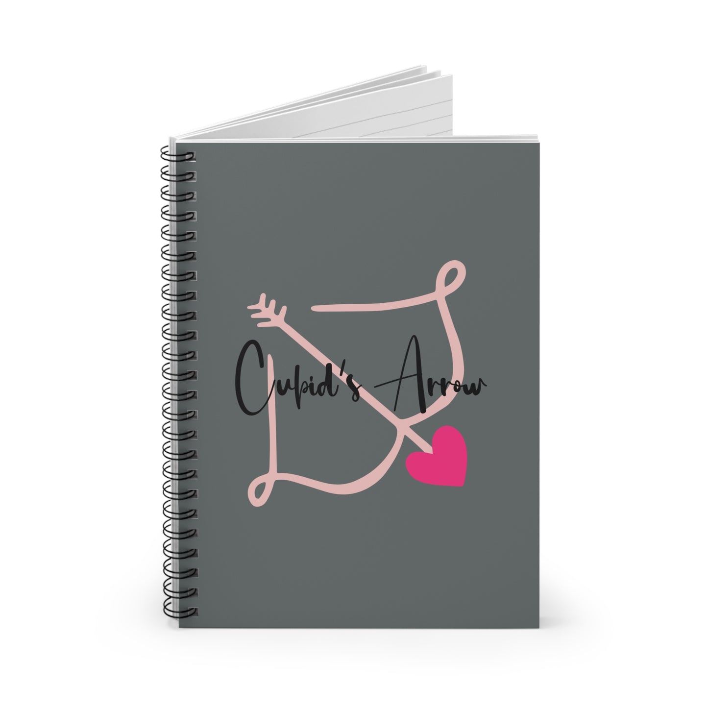 Cupid's Arrow Spiral Notebook - Ruled Lines- Merch