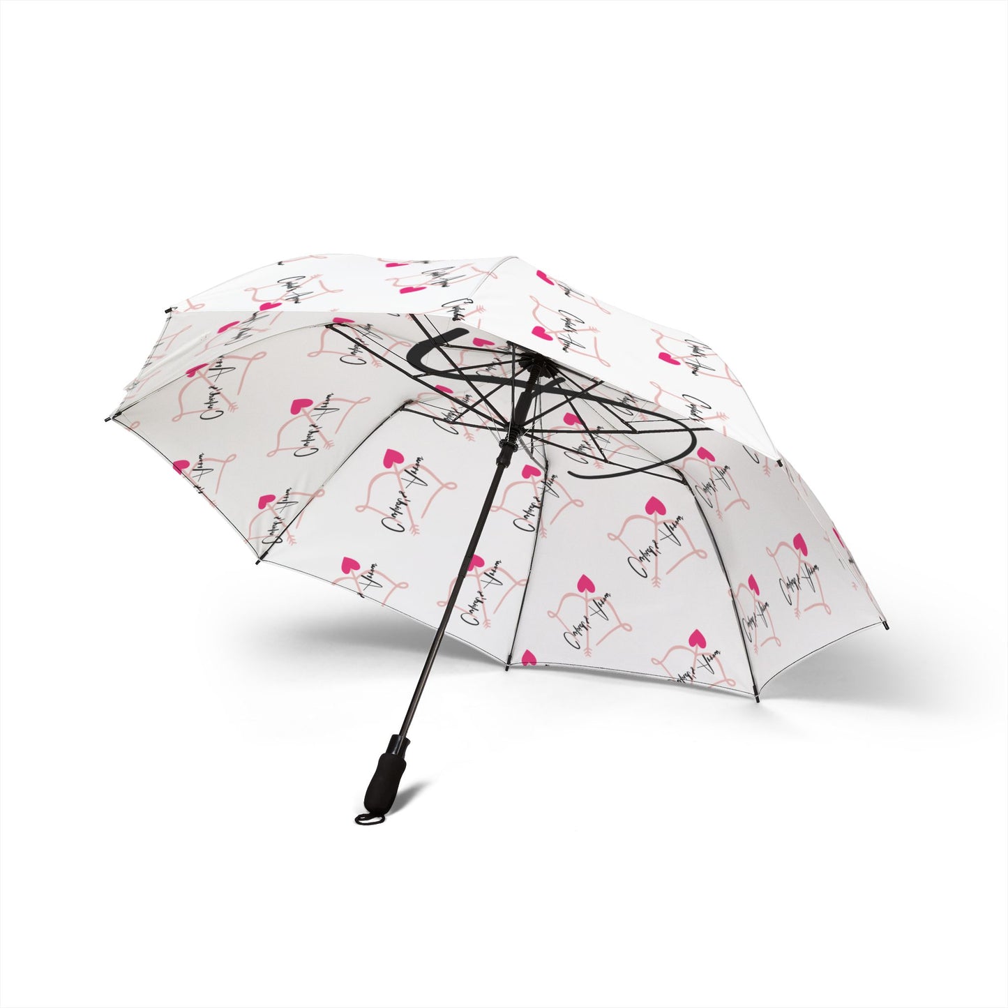 White- Cupid's Arrow Merch- Chic Foldable Umbrella