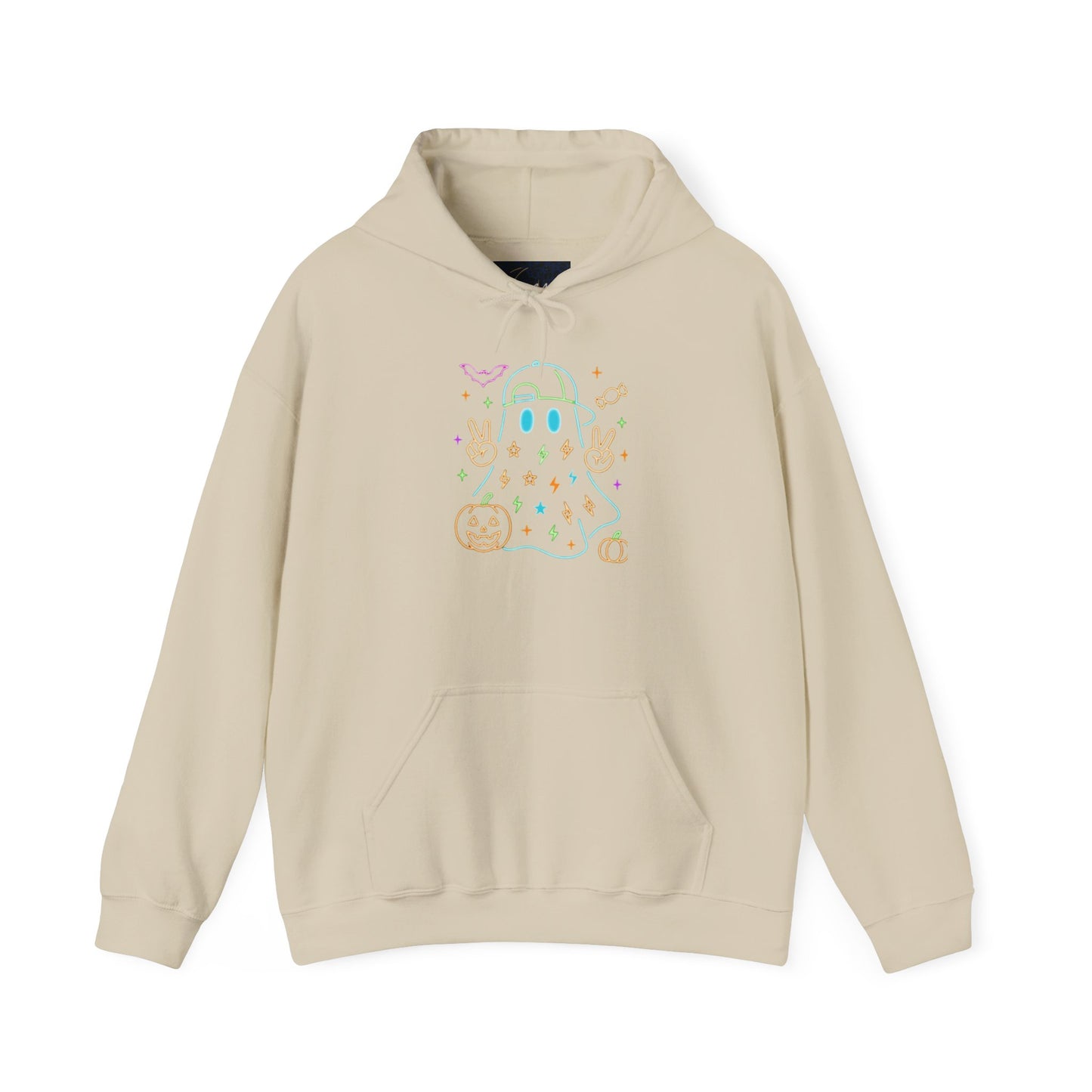 Cute Ghosts Unisex Hooded Sweatshirt | Perfect for Halloween, Cozy Fall Days, Casual Wear, Ghost Lover Gifts, Spooky Season Apparel