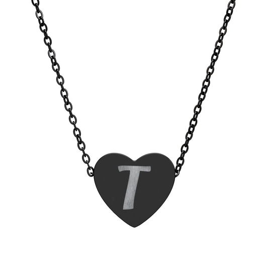 Engravable Heart Necklace β Personalized Initials Pendant