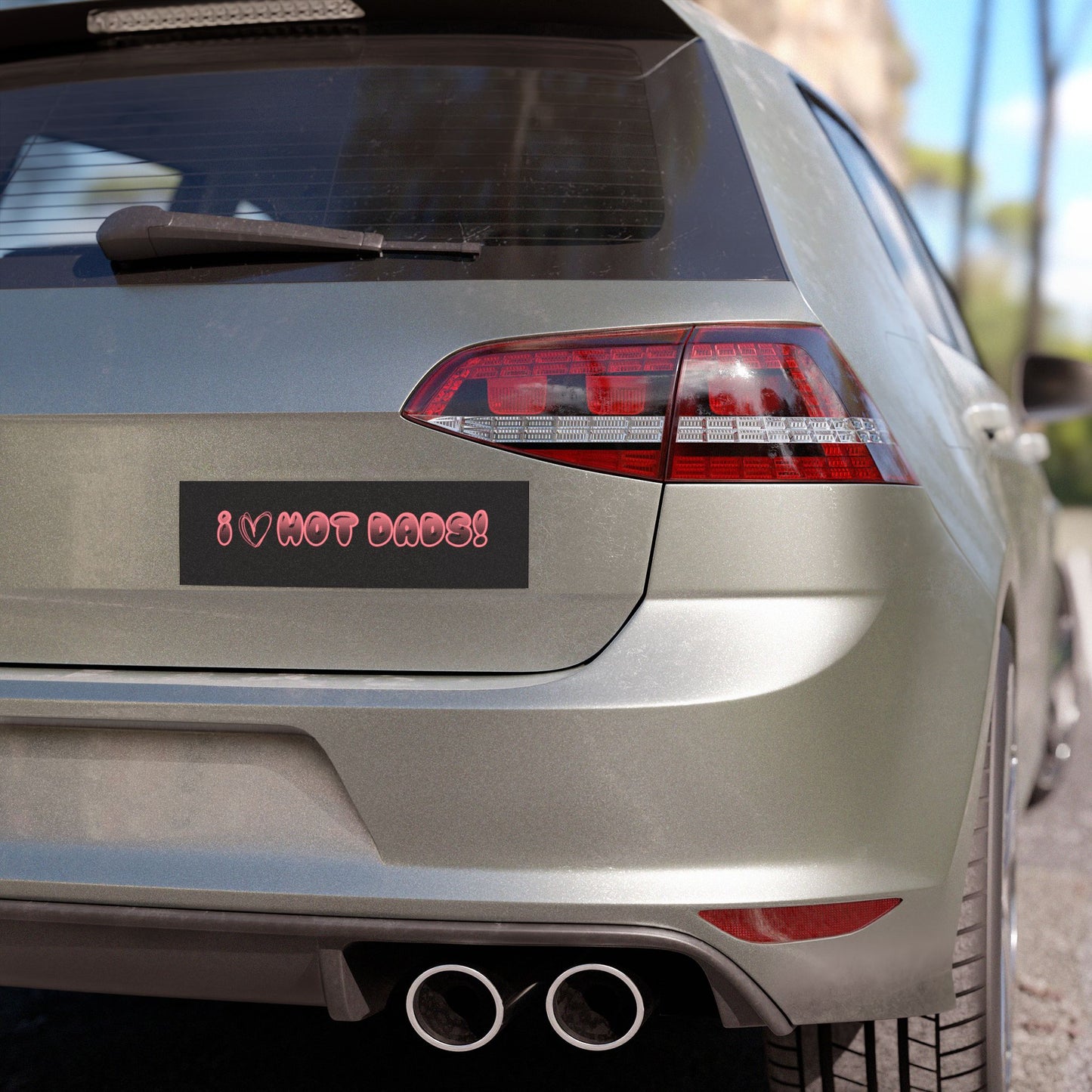 Playful Car Magnets Bundle - I Love Hot Dads!