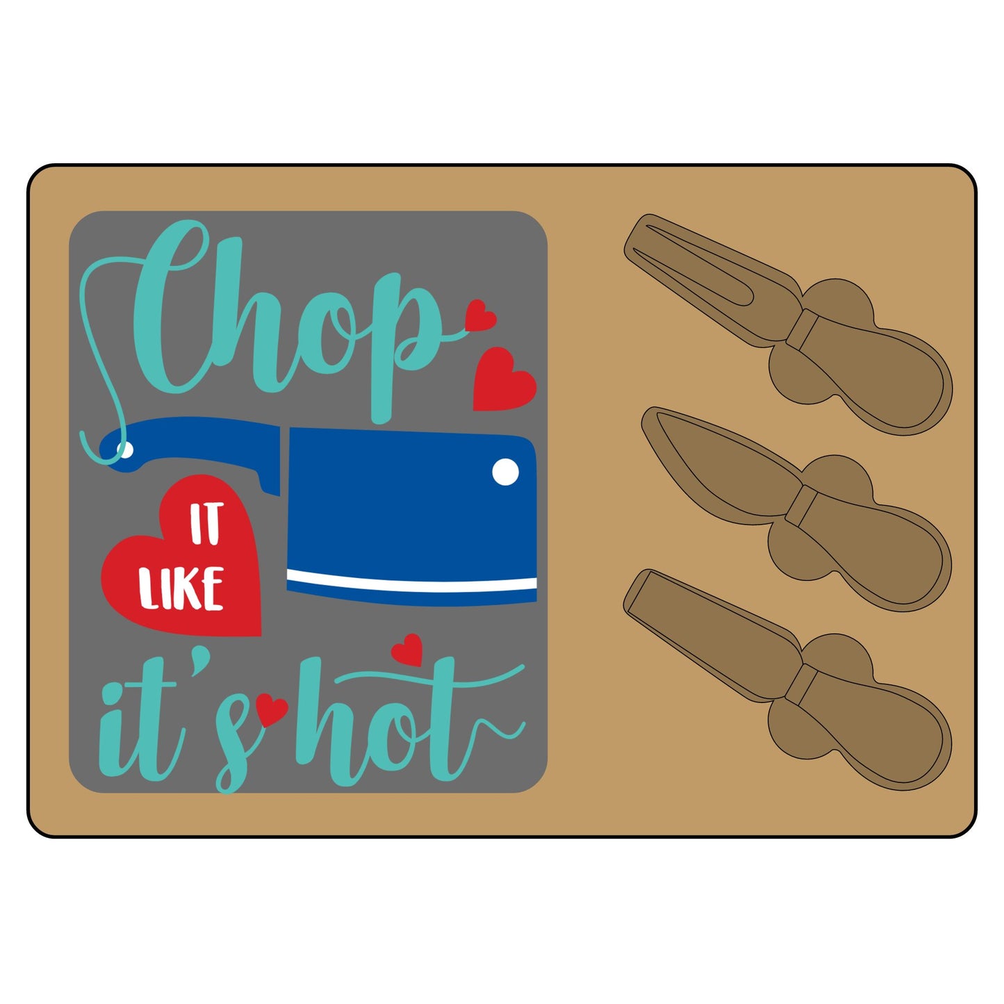 Chop it Like it's Hot! Charcuterie Board (Engraving)