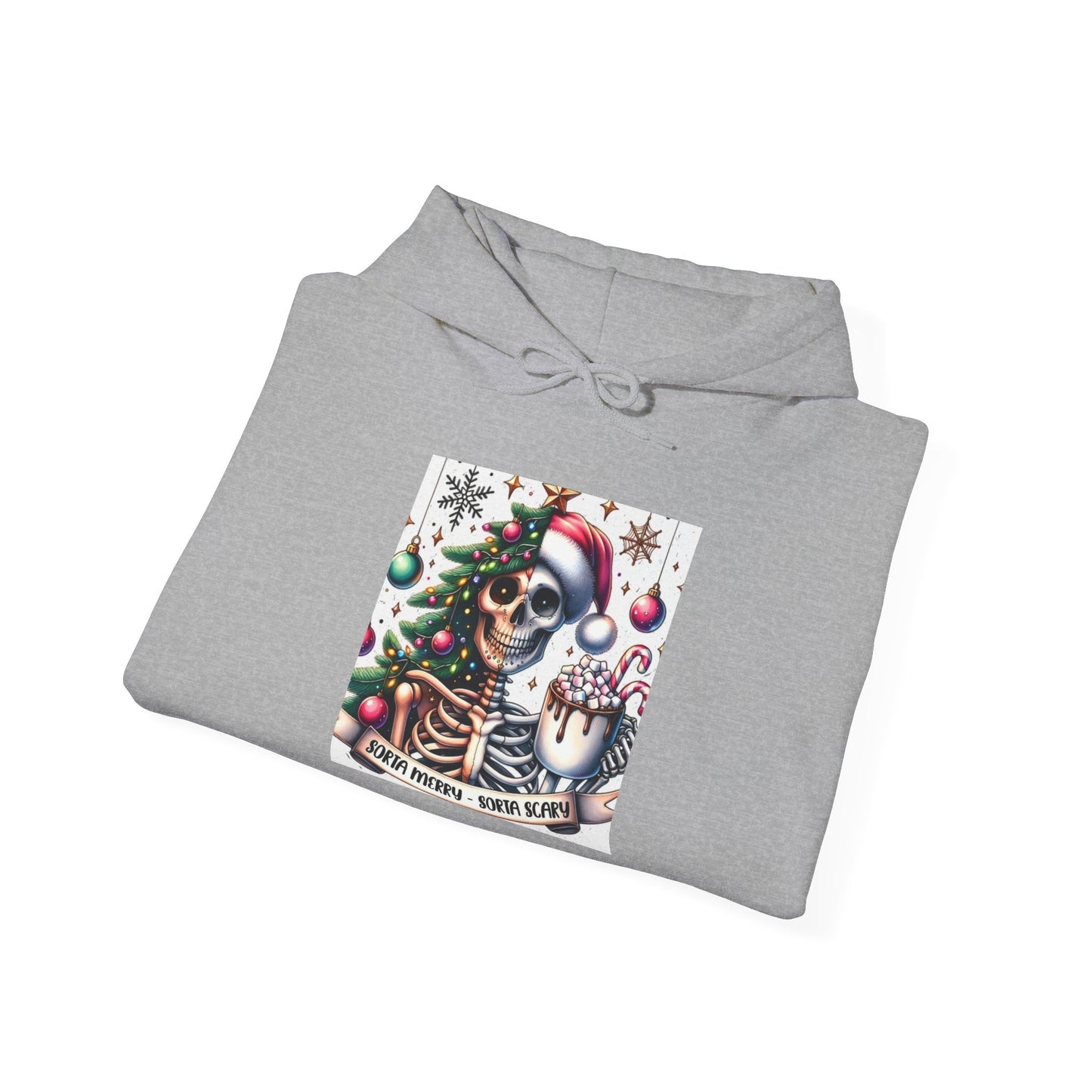 Sorta Merry, Sorta Scary. Unisex Heavy Blend™ Hooded Sweatshirt
