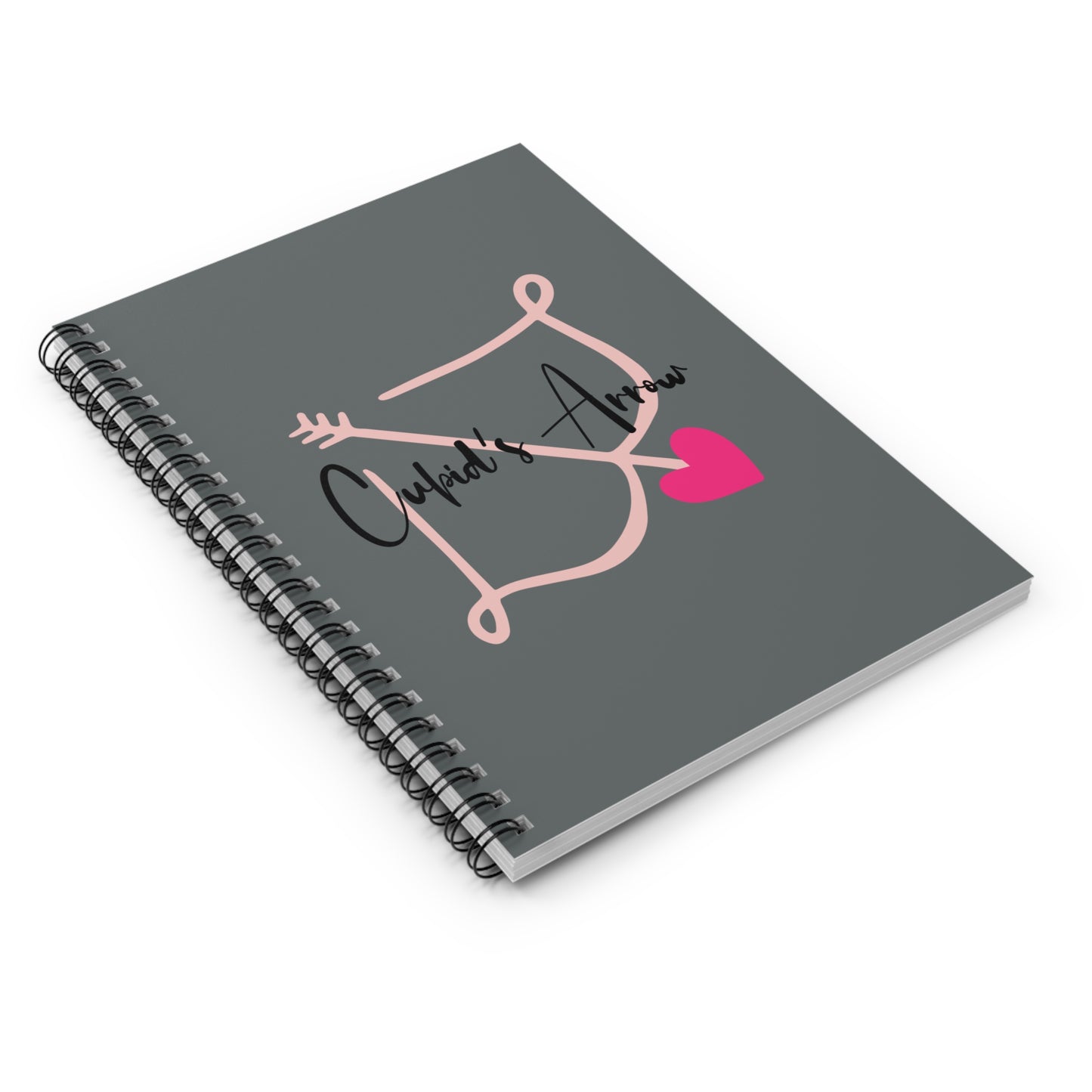 Cupid's Arrow Spiral Notebook - Ruled Lines- Merch