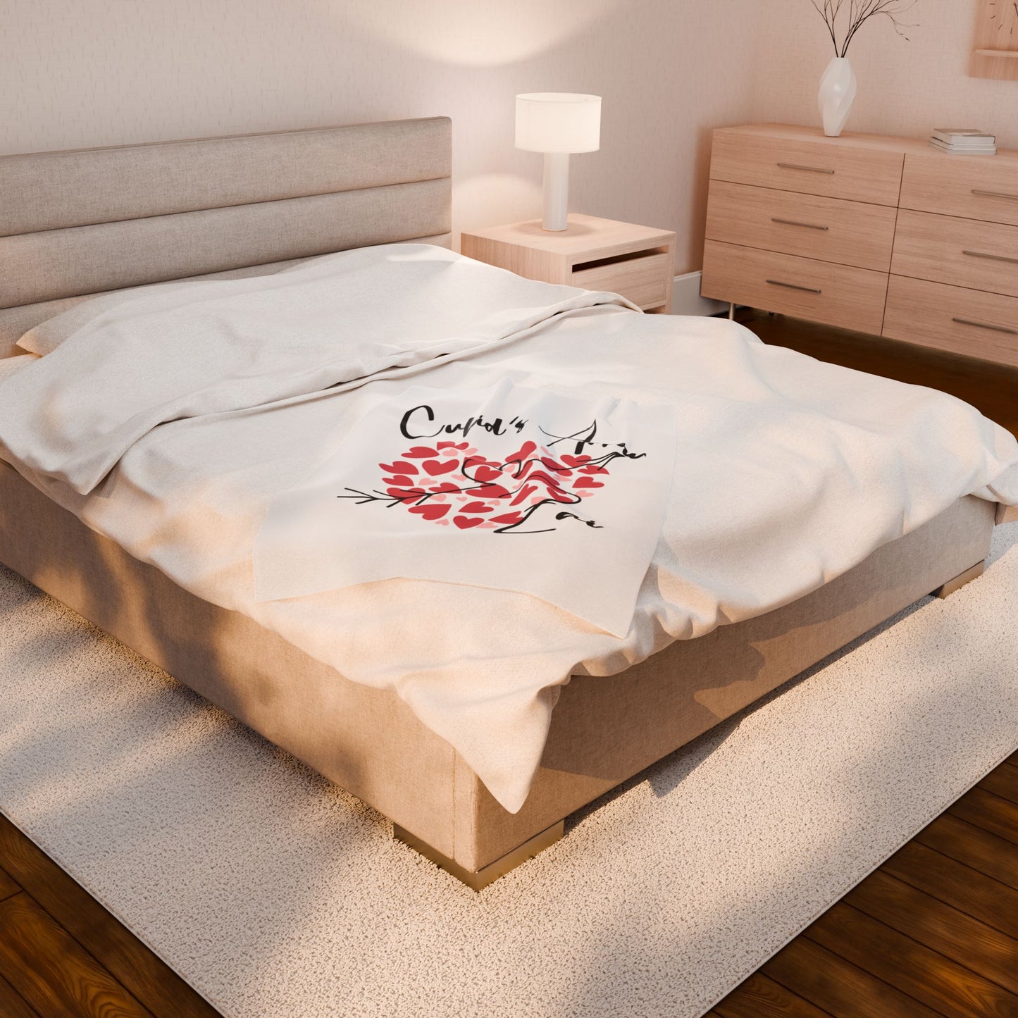 Cupid's Arrow Velveteen Plush Blanket Merch