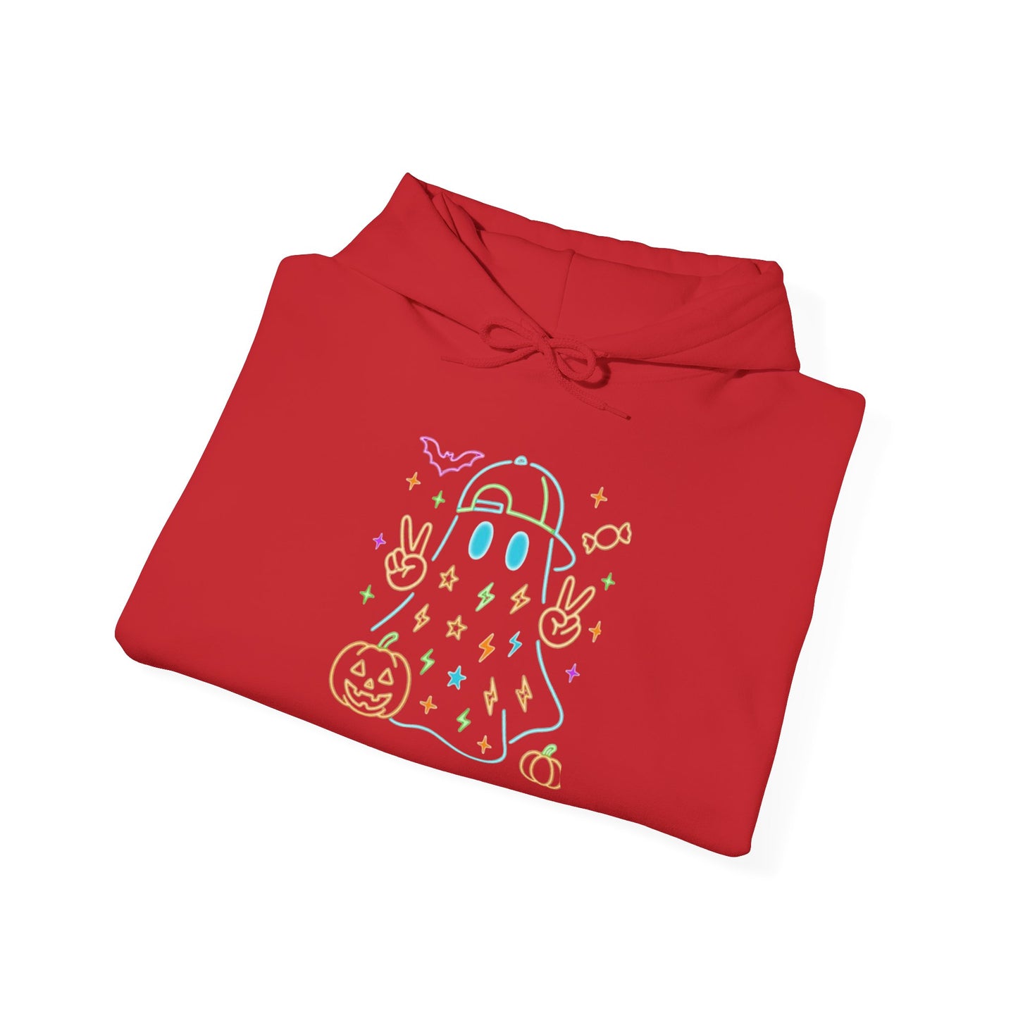Cute Ghosts Unisex Hooded Sweatshirt | Perfect for Halloween, Cozy Fall Days, Casual Wear, Ghost Lover Gifts, Spooky Season Apparel