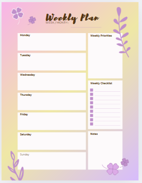18 Month Budget Planner