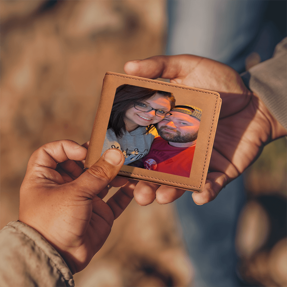 Personalized Wallet for Him - Great Christmas Gift!!