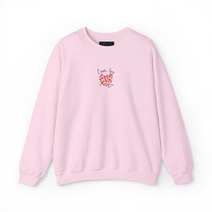 Embroidered Cupid's Arrow Merch-  Crewneck Sweatshirt