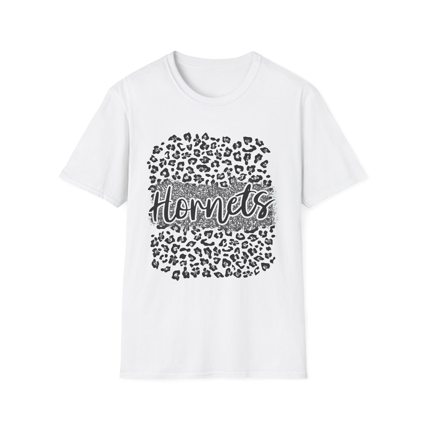 Hornets Leopard Circle T-Shirt — Trendy Animal Print Fan Tee