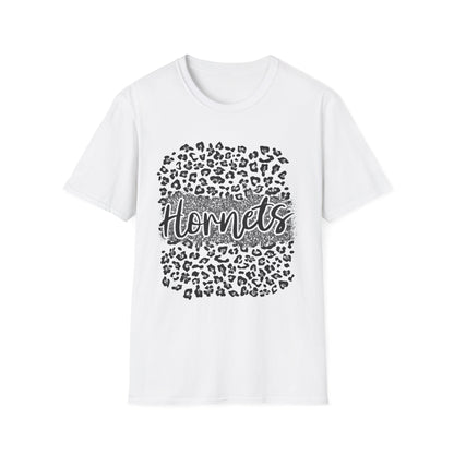 Hornets Leopard Circle T-Shirt — Trendy Animal Print Fan Tee