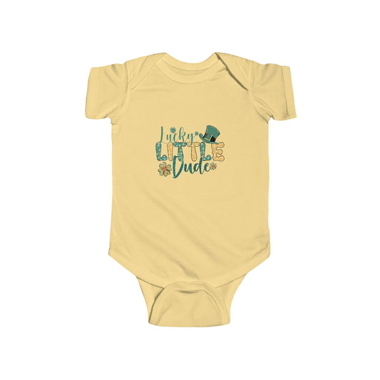 Lucky Little Dude Infant Bodysuit – St. Patrick’s Day Baby Onesie